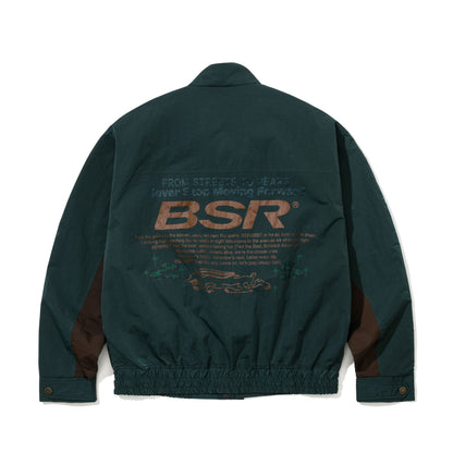 BSR2526FWJK125 CORE TRACK JACKET GREEN