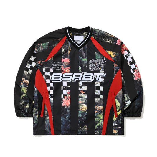 BSR2526FWJK127 BSRBT SPORTY PULLOVER JACKET CHECKERED BLOOM