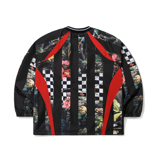 BSR2526FWJK127 BSRBT SPORTY PULLOVER JACKET CHECKERED BLOOM