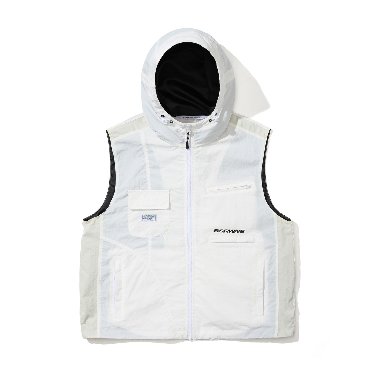 BSR2526FWJK130 ACTIVE TRAIL HOODED VEST IVORY