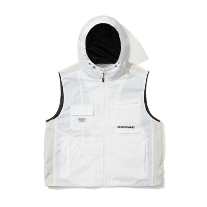 BSR2526FWJK130 ACTIVE TRAIL HOODED VEST IVORY