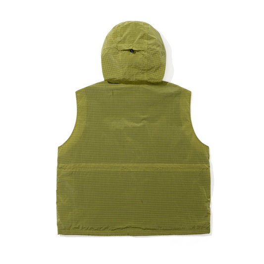 BSR2526FWJK133 BIG POCKET HOODED VEST SOLAR YELLOW
