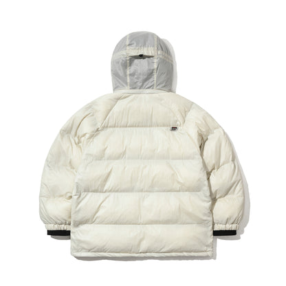 BSRABBIT LIGHT UP HOODED DOWN PADDING JUMPER IVORY BSR2425FWJK013