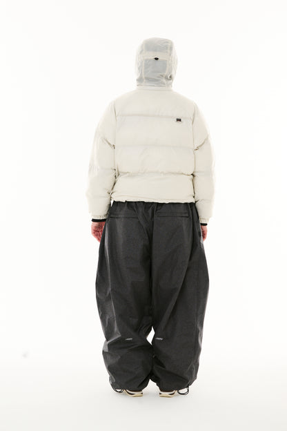 BSRABBIT LIGHT UP HOODED DOWN PADDING JUMPER IVORY BSR2425FWJK013