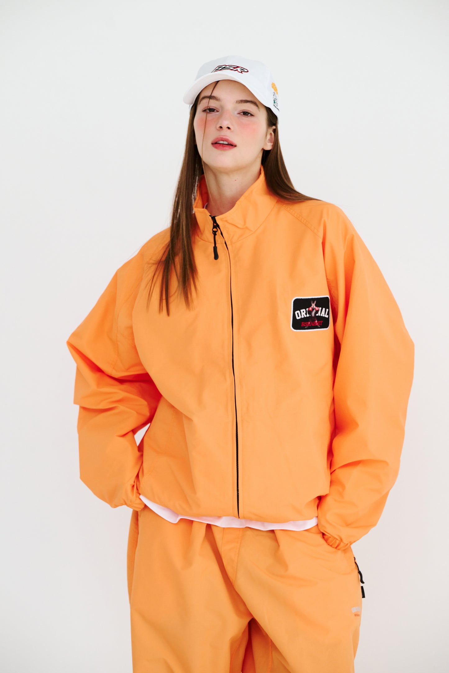 BSRABBIT LIGHT WEIGHT WP TRACK JACKET ORANGE BSR2425FWJK130