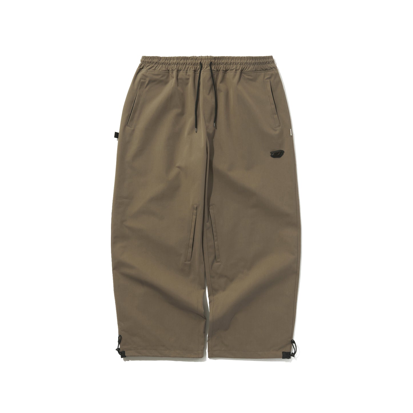 BSRABBIT LOGO COTTON SUPER WIDE VENTILATION PANTS BROWN BSR2425FWPT047