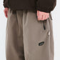 BSRABBIT LOGO COTTON SUPER WIDE VENTILATION PANTS BROWN BSR2425FWPT047