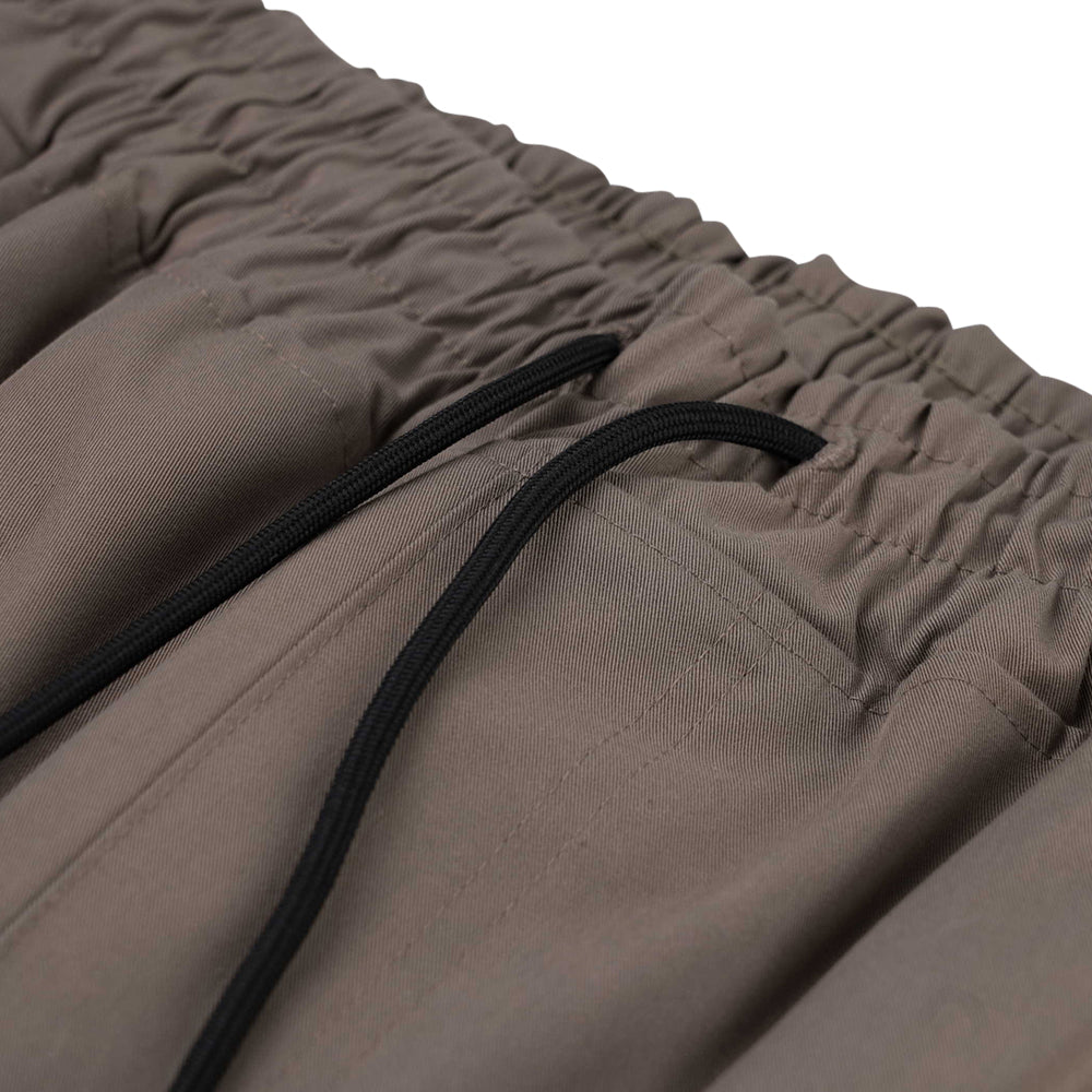 BSRABBIT LOGO COTTON SUPER WIDE VENTILATION PANTS BROWN BSR2425FWPT047