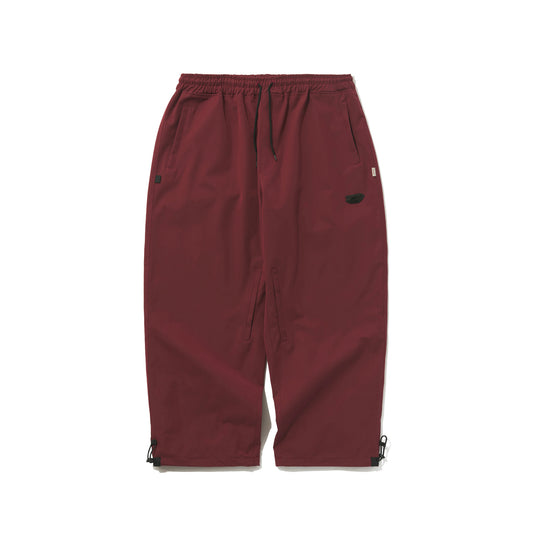 BSRABBIT LOGO COTTON SUPER WIDE VENTILATION PANTS BURGUNDY BSR2425FWPT046