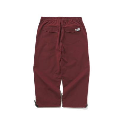 BSRABBIT LOGO COTTON SUPER WIDE VENTILATION PANTS BURGUNDY BSR2425FWPT046