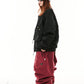 BSRABBIT LOGO COTTON SUPER WIDE VENTILATION PANTS BURGUNDY BSR2425FWPT046