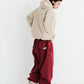 BSRABBIT LOGO COTTON SUPER WIDE VENTILATION PANTS BURGUNDY BSR2425FWPT046