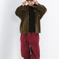 BSRABBIT LOGO COTTON SUPER WIDE VENTILATION PANTS BURGUNDY BSR2425FWPT046