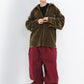 BSRABBIT LOGO COTTON SUPER WIDE VENTILATION PANTS BURGUNDY BSR2425FWPT046