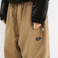 BSRABBIT LOGO HERRINGBONE SUPER WIDE VENTILATION PANTS BROWN BSR2425FWPT045