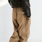 BSRABBIT LOGO HERRINGBONE SUPER WIDE VENTILATION PANTS BROWN BSR2425FWPT045