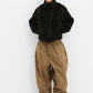 BSRABBIT LOGO HERRINGBONE SUPER WIDE VENTILATION PANTS BROWN BSR2425FWPT045