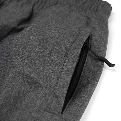 BSRABBIT LOGO HERRINGBONE SUPER WIDE VENTILATION PANTS CHARCOAL BSR2425FWPT044