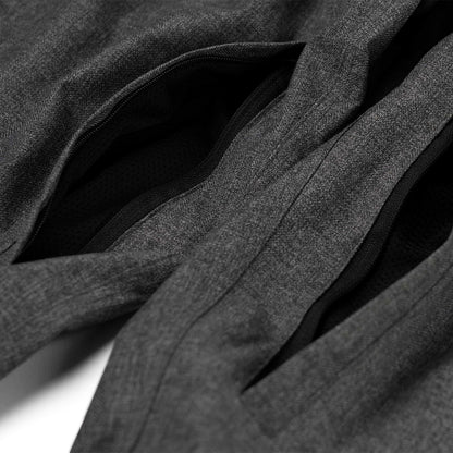 BSRABBIT LOGO HERRINGBONE SUPER WIDE VENTILATION PANTS CHARCOAL BSR2425FWPT044