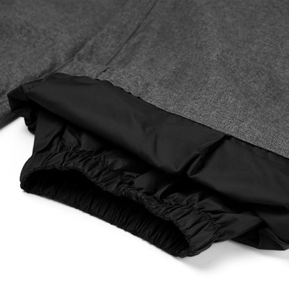 BSRABBIT LOGO HERRINGBONE SUPER WIDE VENTILATION PANTS CHARCOAL BSR2425FWPT044