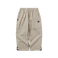 BSRABBIT LOGO SUPER WIDE VENTILATION PANTS BEIGE BSR2425FWPT048