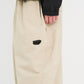 BSRABBIT LOGO SUPER WIDE VENTILATION PANTS BEIGE BSR2425FWPT048