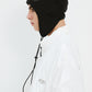 BSRABBIT METAL LOGO FLEECE EARFLAP BEANIE BLACK BSR2425FWBN001