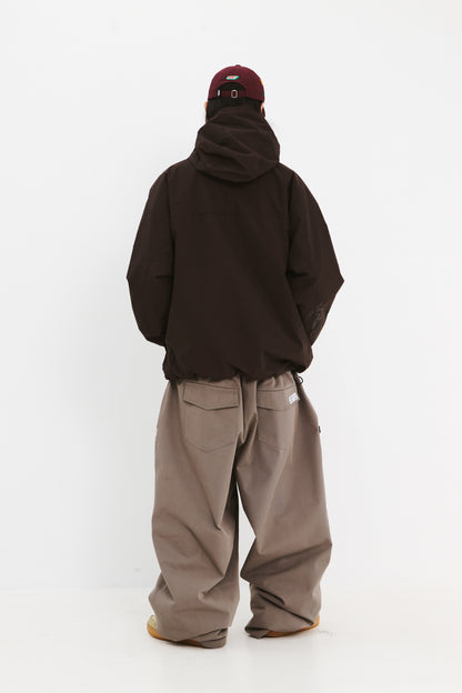BSRABBIT MILD HOODED JACKET DARK BROWN BSR2425FWJK052