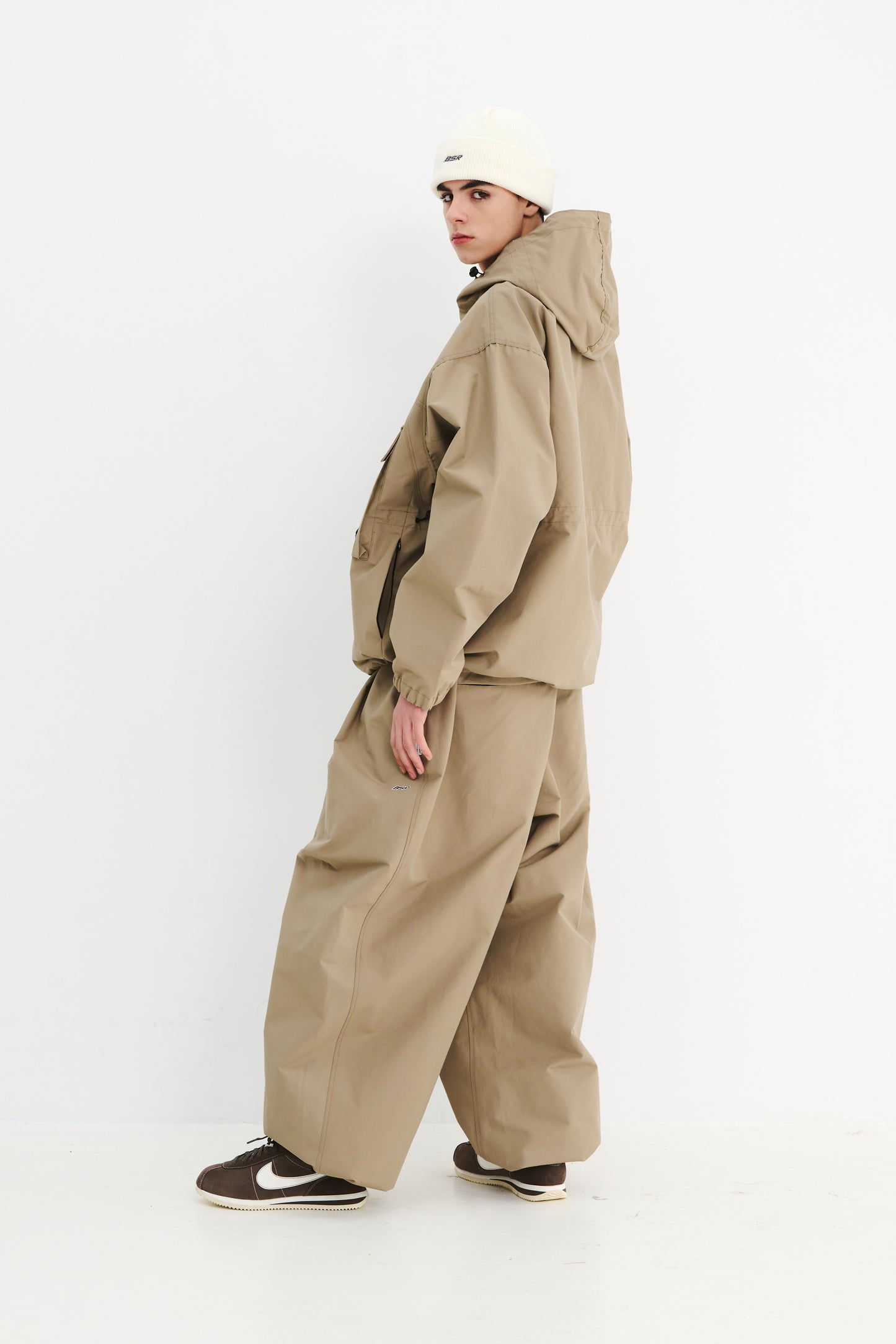 BSRABBIT MILD SUPER WIDE PANTS BEIGE BSR2425FWPT029