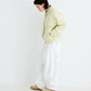 BSRABBIT MILD SUPER WIDE PANTS WHITE BSR2425FWPT028