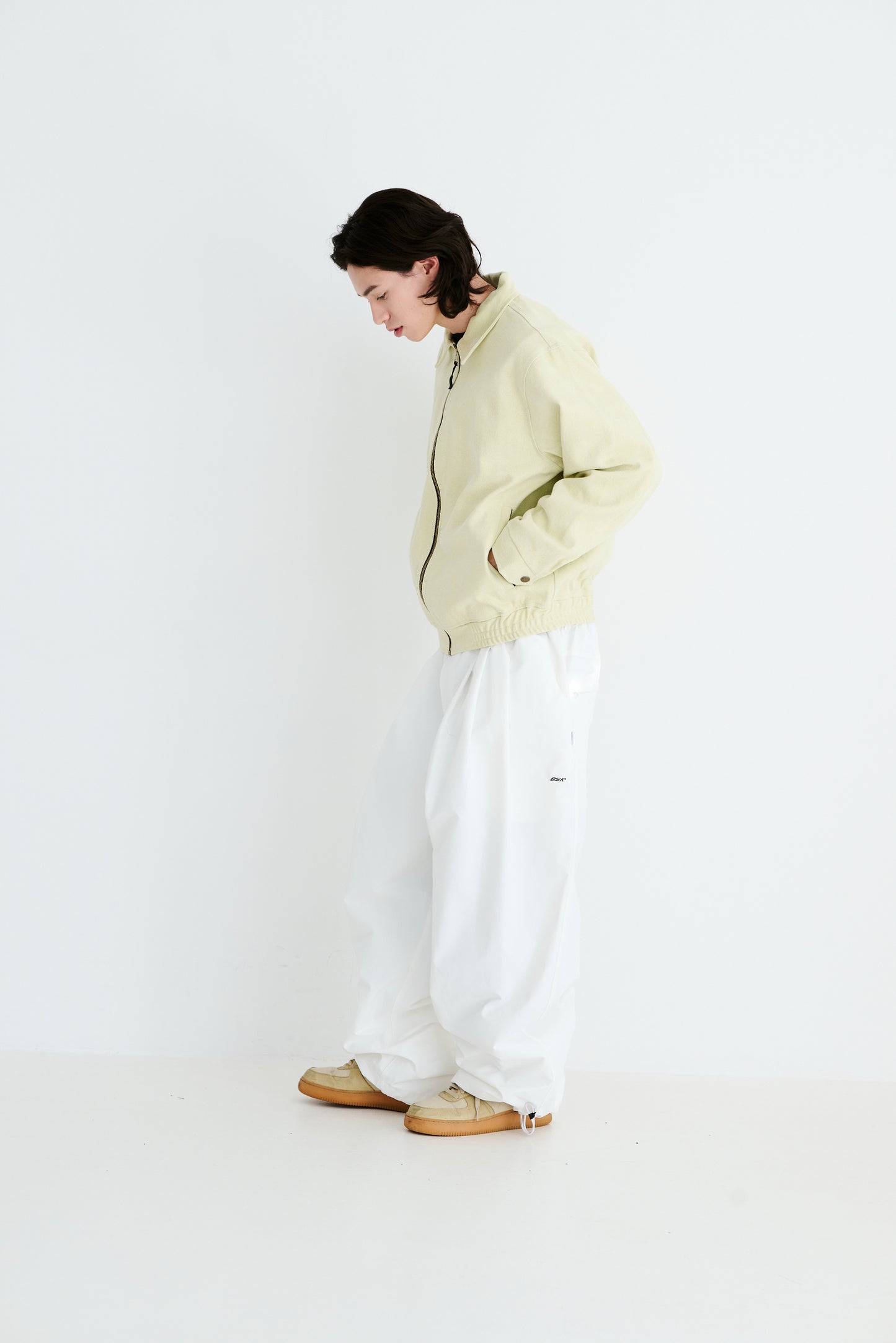 BSRABBIT MILD SUPER WIDE PANTS WHITE BSR2425FWPT028