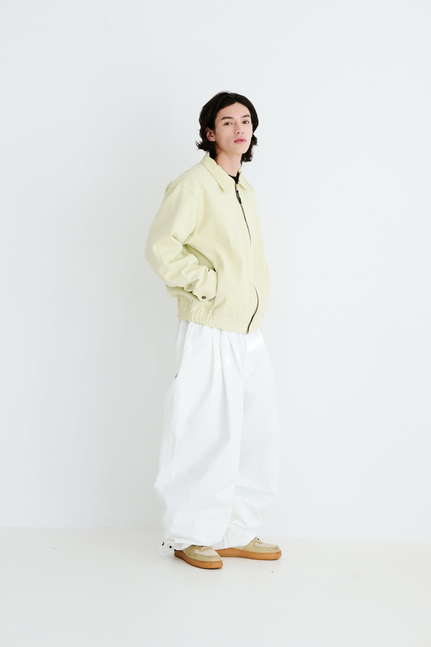 BSRABBIT MILD SUPER WIDE PANTS WHITE BSR2425FWPT028