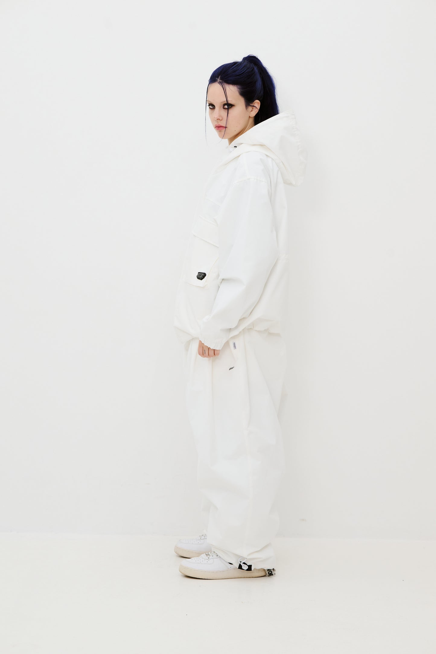 BSRABBIT MILD SUPER WIDE PANTS WHITE BSR2425FWPT028