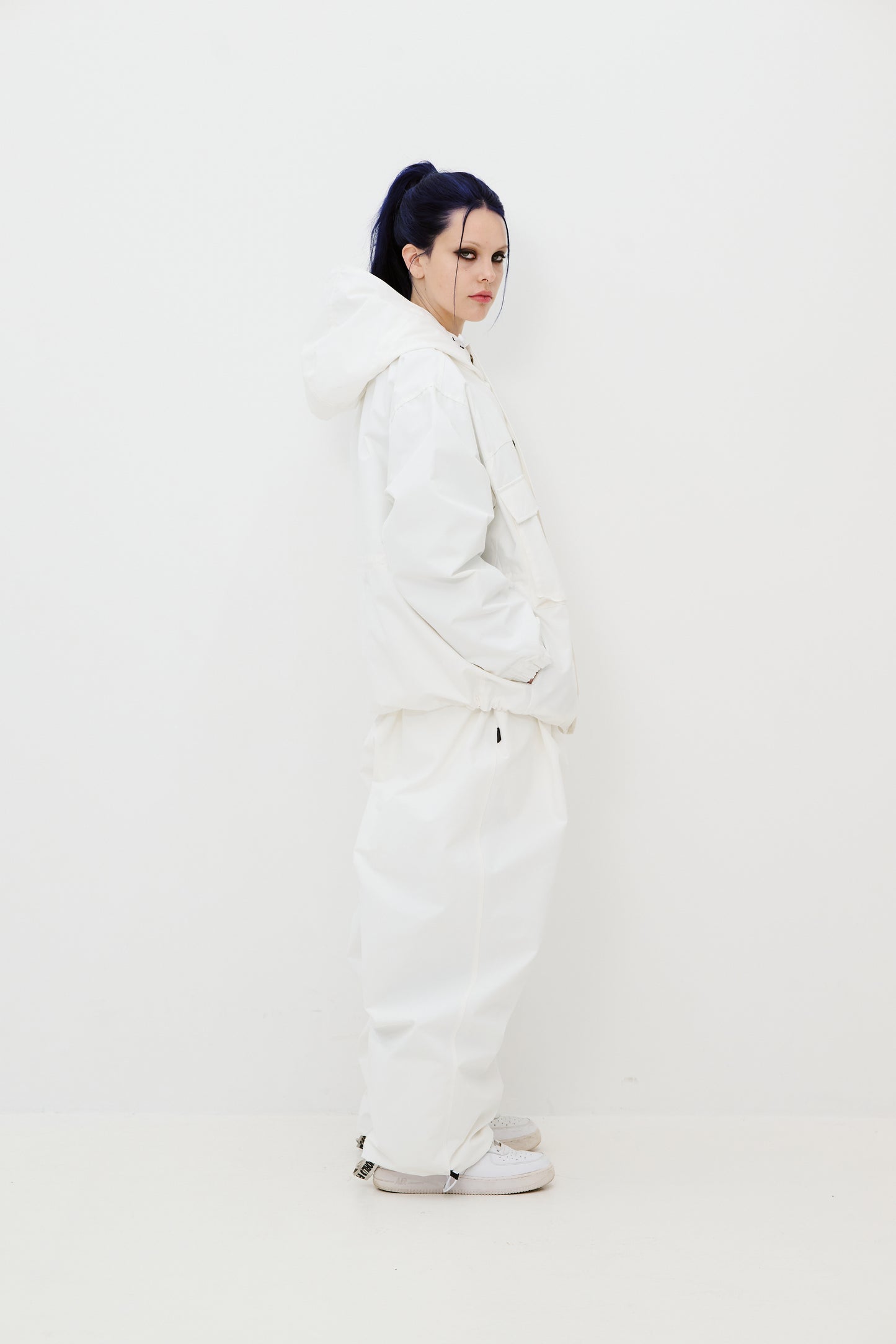 BSRABBIT MILD SUPER WIDE PANTS WHITE BSR2425FWPT028