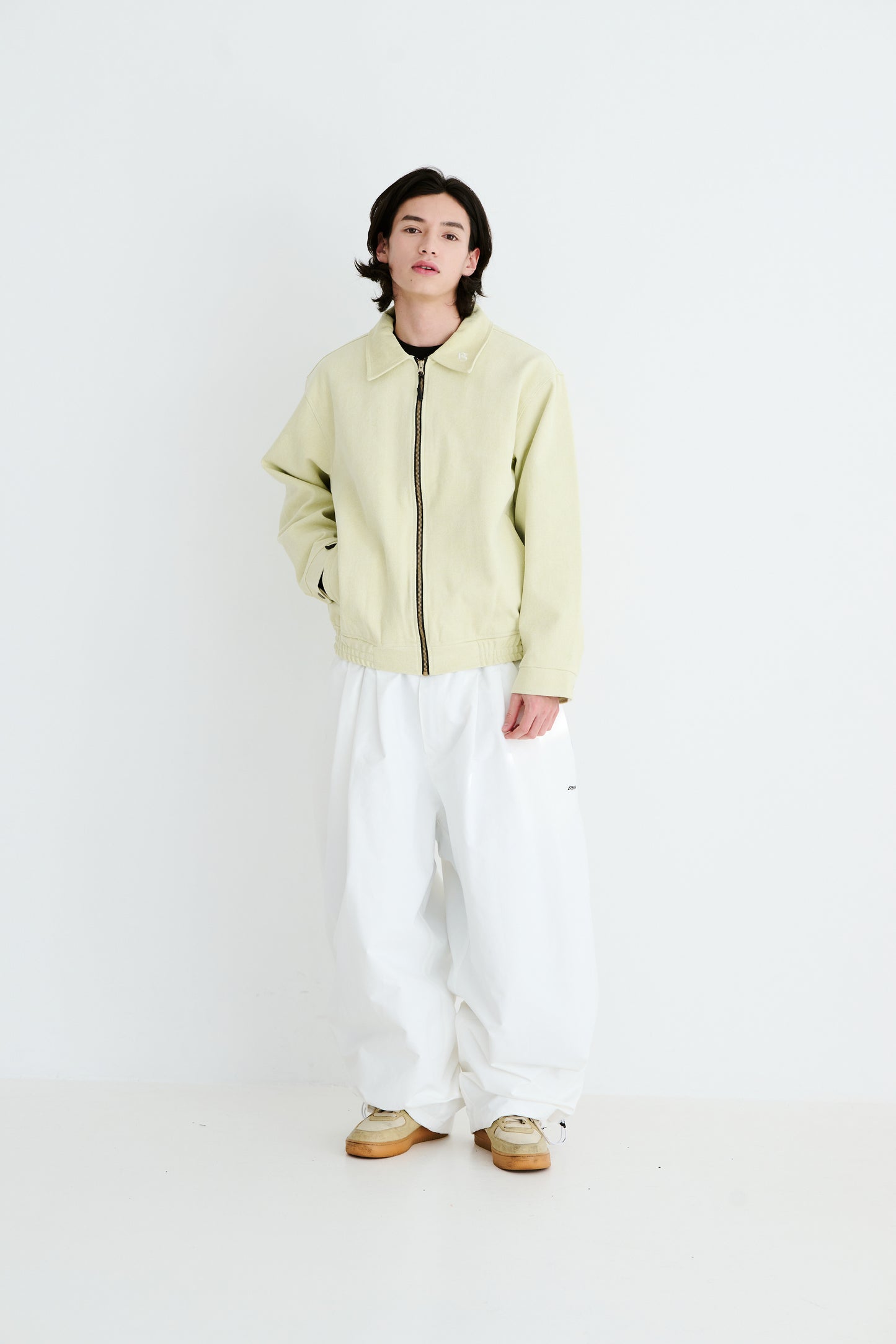 BSRABBIT MILD SUPER WIDE PANTS WHITE BSR2425FWPT028