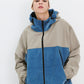 BSRABBIT MMM HF WINDBREAKER HOODED JACKET ASH KHAKI / CORDUROY SKY BSR2425FWJK082
