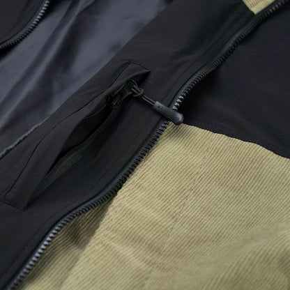 BSRABBIT MMM HF WINDBREAKER HOODED JACKET BLACK / CORDUROY BEIGE BSR2425FWJK080
