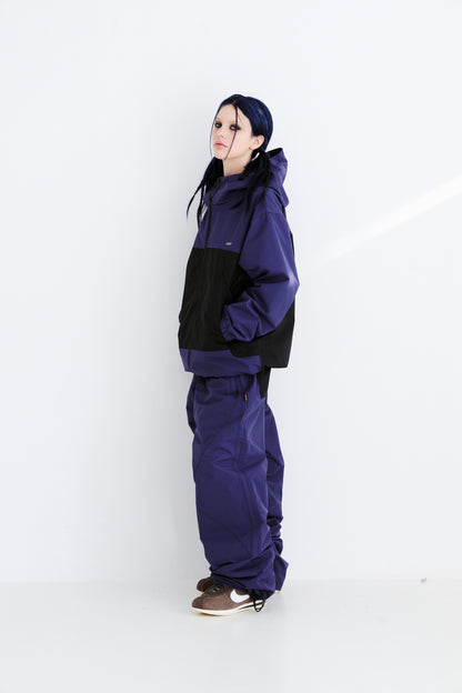BSRABBIT MMM HF WINDBREAKER HOODED JACKET PURPLE BSR2425FWJK079
