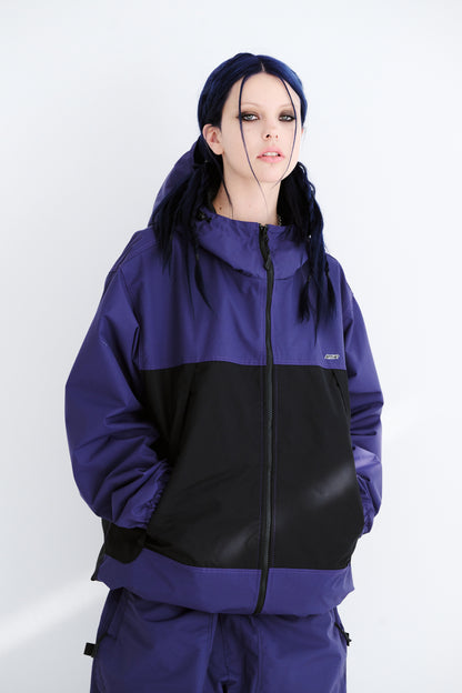 BSRABBIT MMM HF WINDBREAKER HOODED JACKET PURPLE BSR2425FWJK079