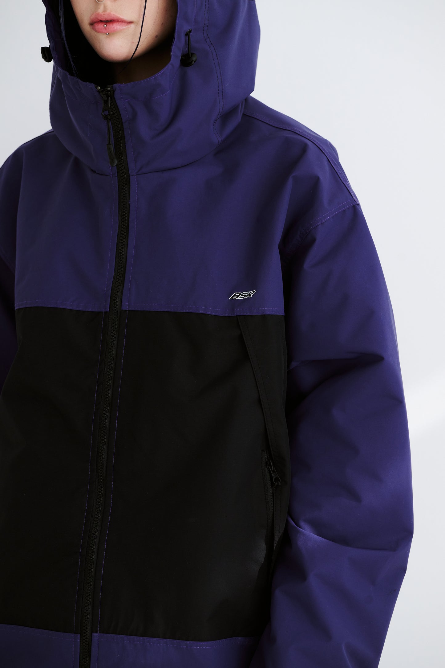 BSRABBIT MMM HF WINDBREAKER HOODED JACKET PURPLE BSR2425FWJK079