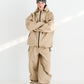 BSRABBIT MOUNTAIN HOODED 3L SEAM SEALING JACKET BEIGE BSR2425FWJK005