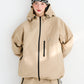 BSRABBIT MOUNTAIN HOODED 3L SEAM SEALING JACKET BEIGE BSR2425FWJK005