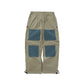 BSRABBIT OPEN 4 POCKET WIDE TRACK PANTS ASH KHAKI / CORDUROY SKY BSR2425FWPT093