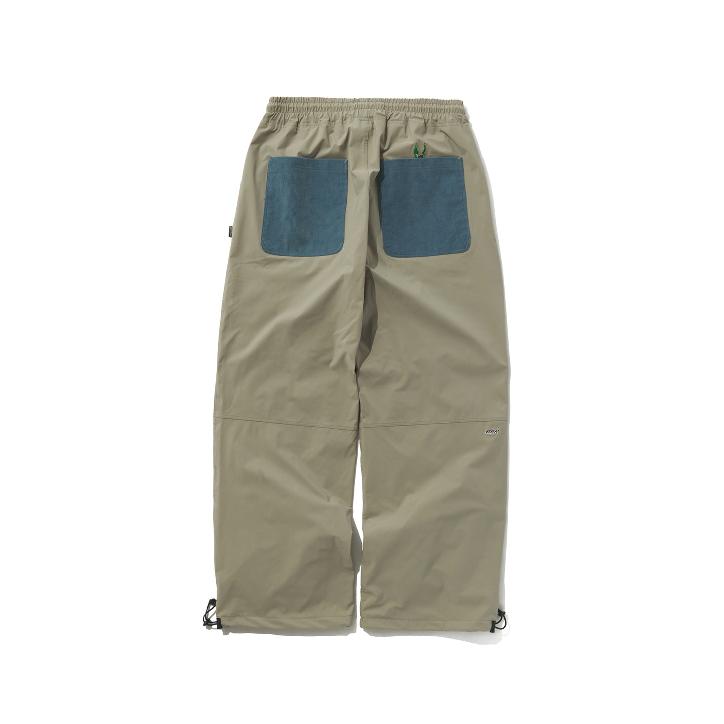 BSRABBIT OPEN 4 POCKET WIDE TRACK PANTS ASH KHAKI / CORDUROY SKY BSR2425FWPT093