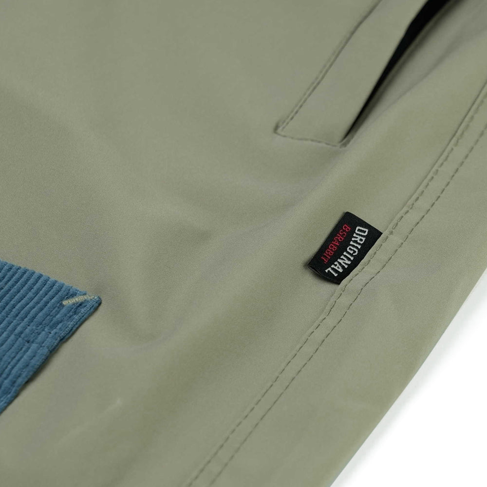 BSRABBIT OPEN 4 POCKET WIDE TRACK PANTS ASH KHAKI / CORDUROY SKY BSR2425FWPT093