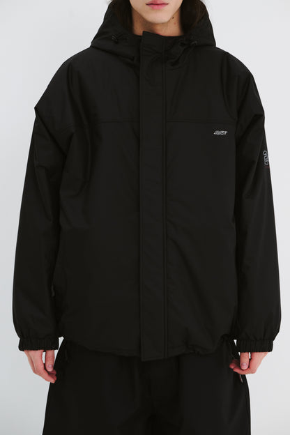 BSRABBIT ORIGINAL BSR HOODED JACKET BLACK BSR2425FWJK059