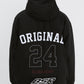 BSRABBIT ORIGINAL BSR HOODED JACKET BLACK BSR2425FWJK059