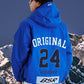 BSRABBIT ORIGINAL BSR HOODED JACKET BLUE BSR2425FWJK060