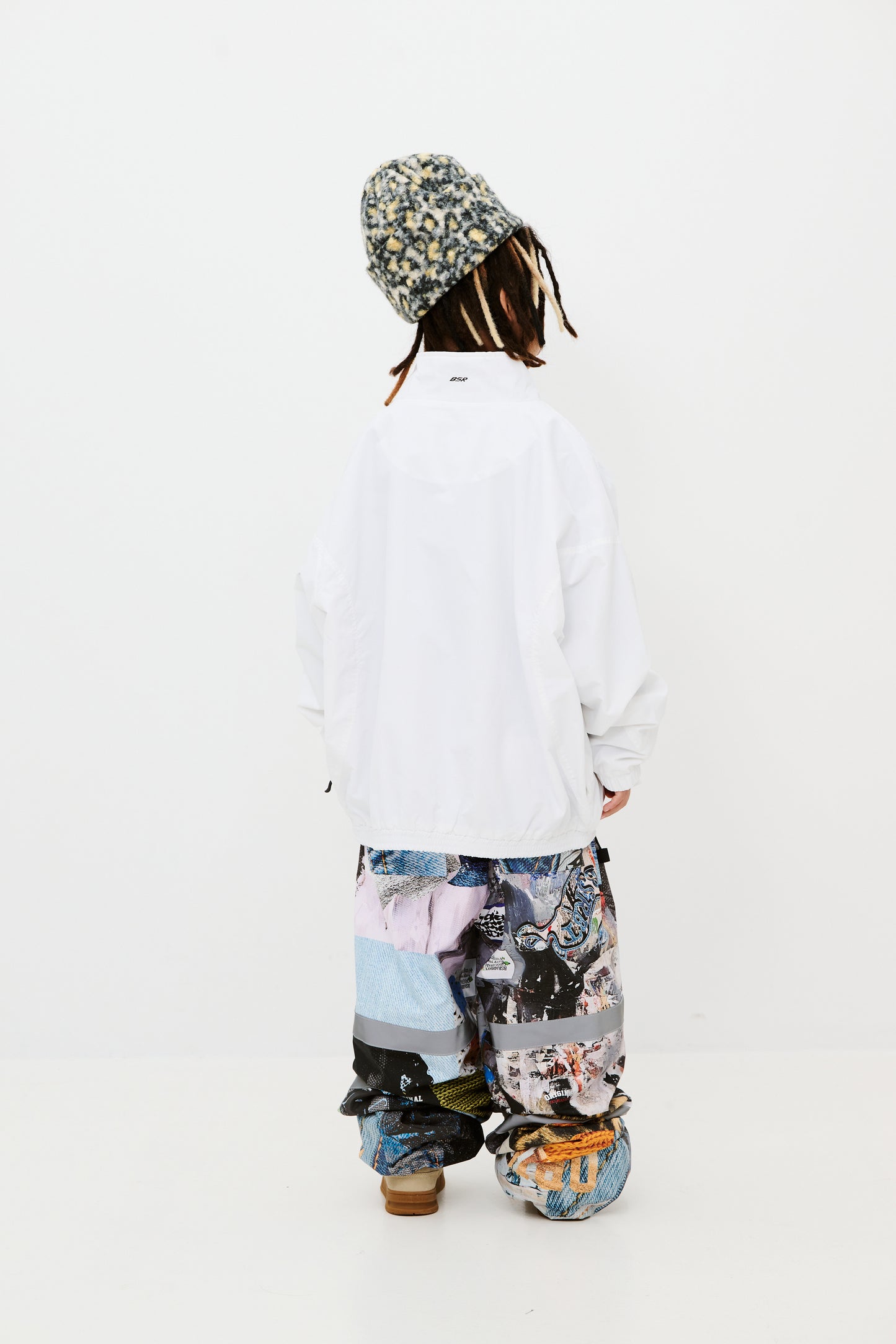 BSRABBIT ORIGINAL POT-X REFLECTIVE WIDE JOGGER PANTS ART PAINTING BSR2425FWPT085