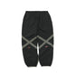 BSRABBIT ORIGINAL POT-X REFLECTIVE WIDE JOGGER PANTS BLACK BSR2425FWPT083